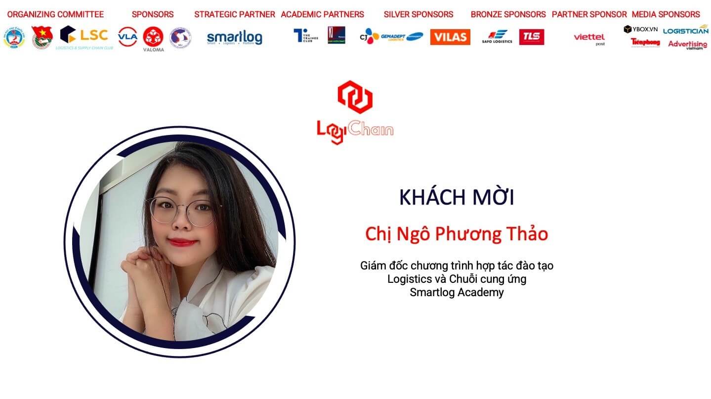 ThS. Ngô Phương Thảo đại diện Smartlog tham dự chương trình với vai trò là đối tác chiến lược